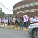 group protests mascot change at Morgantown High School